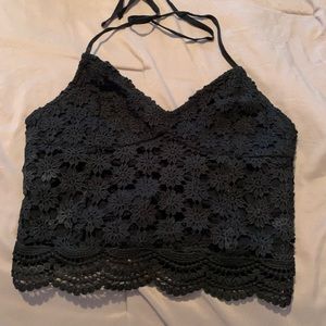 Black crop top